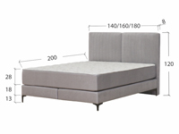 Boxspring krevet Afrodita