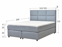 Boxspring krevet Sandra