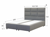 Boxspring krevet Sandra