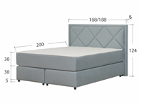 Boxspring bed Venera